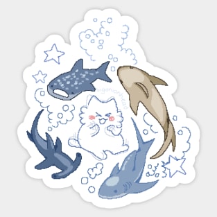 i love sharks!!! Sticker